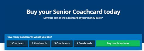 how to purchase senior coachcard.